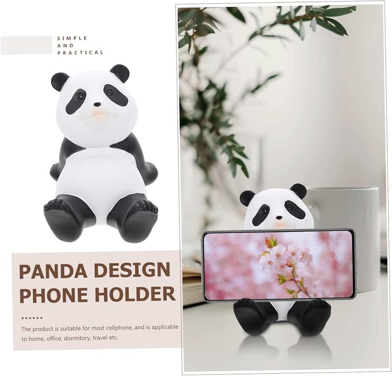 Resin Panda Smartphone Holder Cartoon Desktop Phone Stand Durable Home Office Gift - Image 5